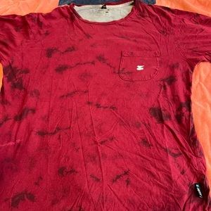 Men's Red Tie-Dye Shirt